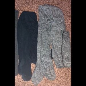 Set of 2 full foot leggings/tights